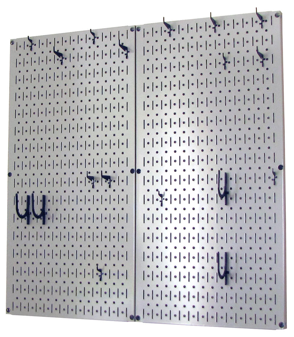 Kitchen Pegboard Organizer Kit Pots & Pans Rack - Pegboard With Hooks