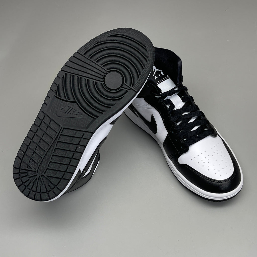 NIKE AIR JORDAN 1 Mid Panda Shoe Women's Sz 9 Black / White DV0991-101 (New)