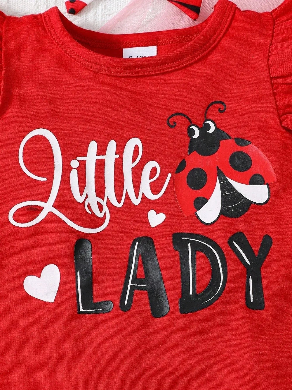 Baby and Toddler Girls Headband, Round Neck Ruffle Sleeve Top and Pants Set