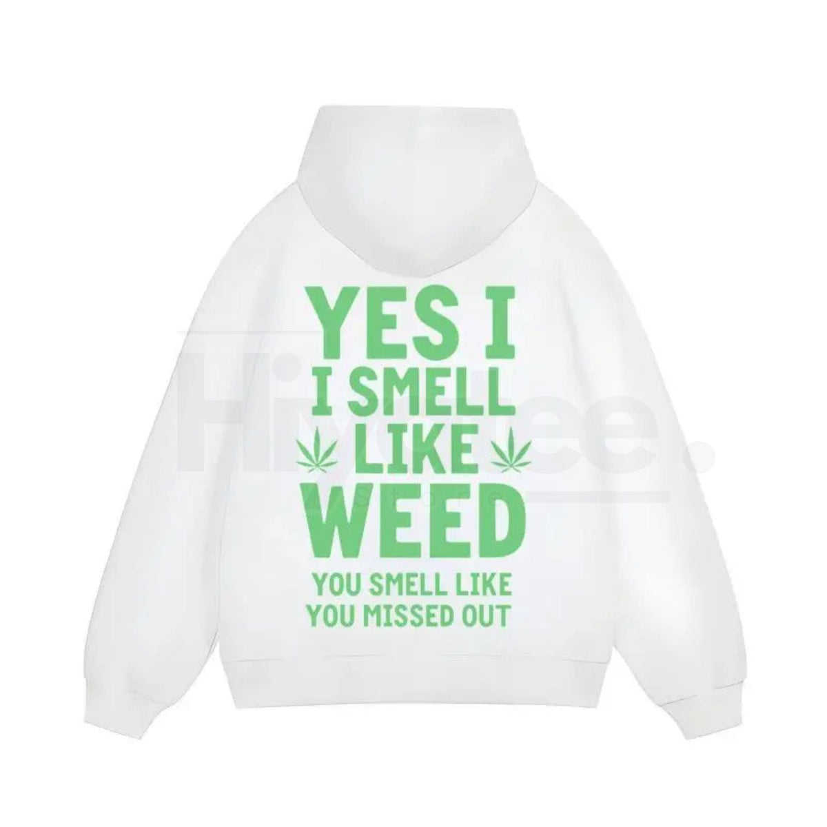 "Yes I Smell Like Weed" Bold Marijuana Leaf Apparel – Heavy-Duty Hoodie, T-Shirt & Sweatshirt