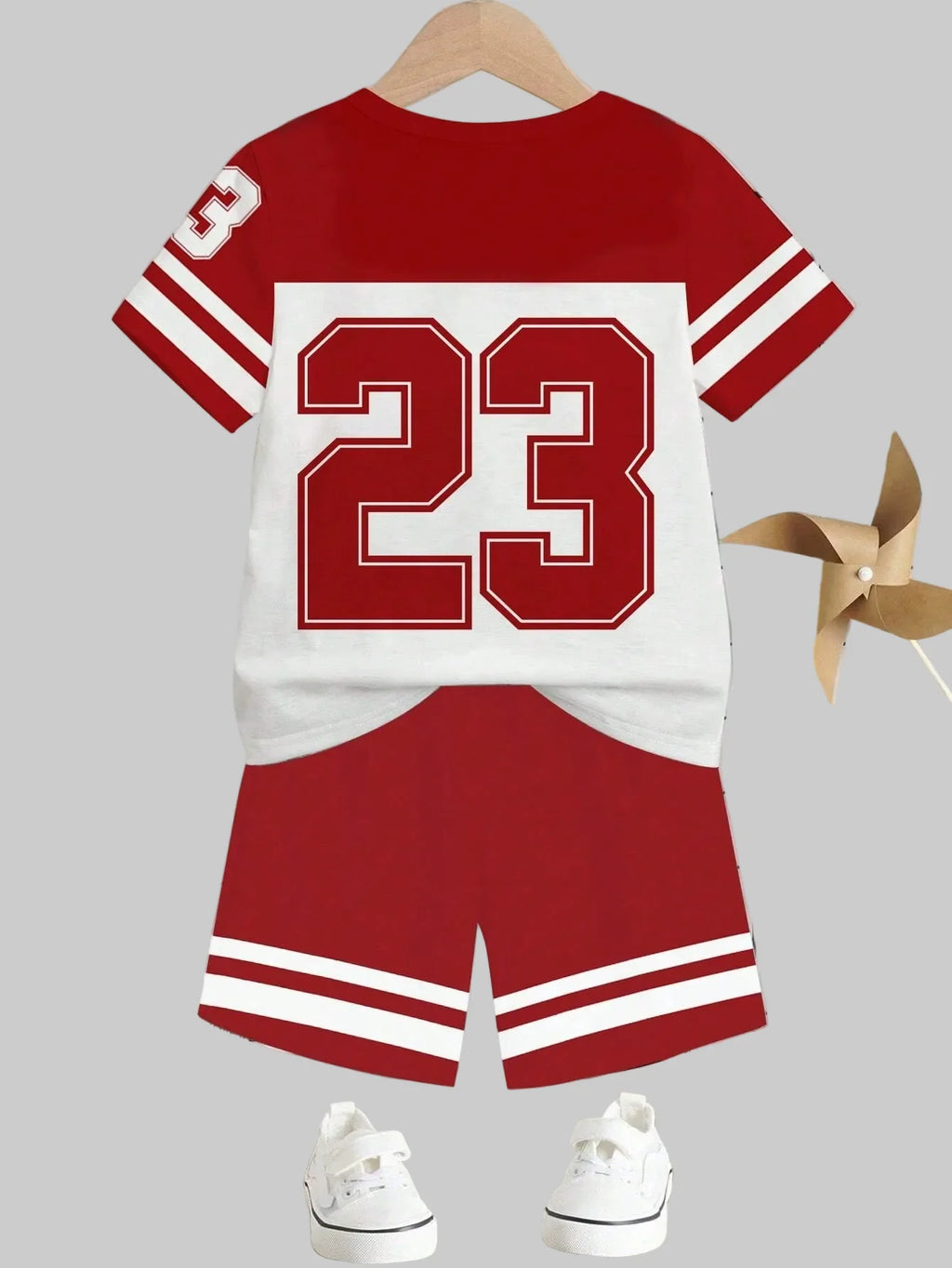 Boys 23 Number Graphic Tee and Shorts Set