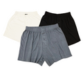 Men's Bamboo Boxer Shorts – 3 Pack, Cream/Charcoal Grey/Black