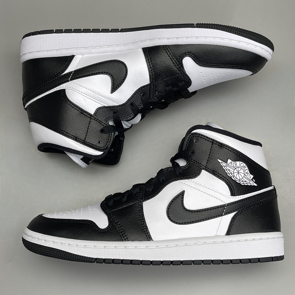 NIKE AIR JORDAN 1 Mid Panda Shoe Women's Sz 9 Black / White DV0991-101 (New)