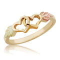 Twin Hearts - Black Hills Gold Ladies Ring