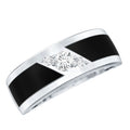 Classic Moissanite Mens Wedding Band Ring