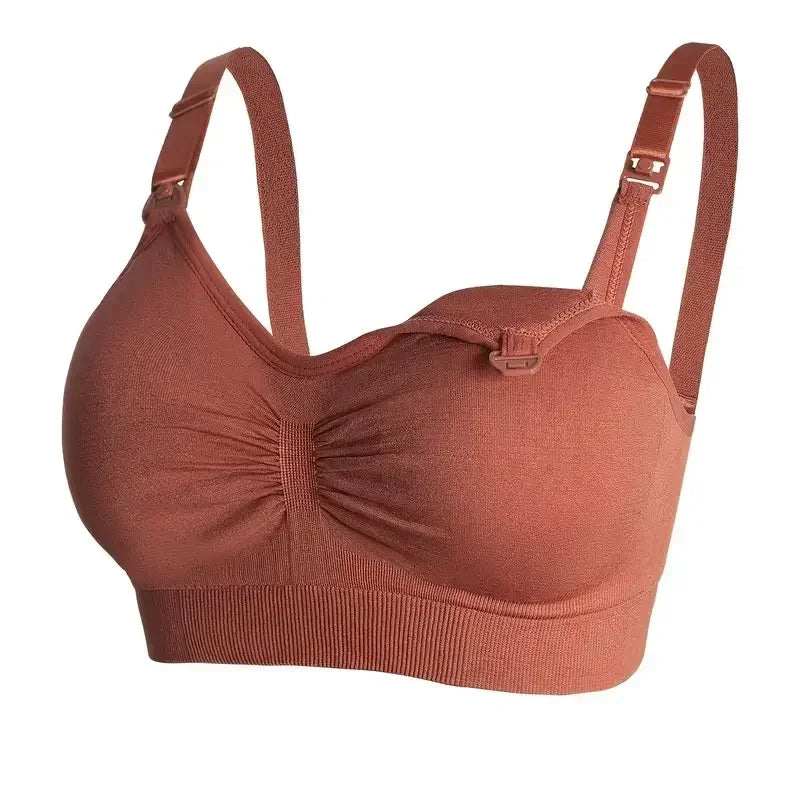 Push Up Drop Cup Wire Free Maternity Nursing Bras for Pregnancy to Breastfeeding - Supportive Comfort