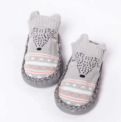Baby Socks Slippers With Rubber Soles Girl Boy Infant Newborn Children Floor Socks Shoes Anti Slip Soft Sole Toddlers Indoor