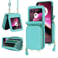 Crossbody Zipper Cards Solt Wallet Leather Case for Motorola Razr 50 Ultra Razr50 40 Long Lanyard Bag RFID Multifunctional Cover