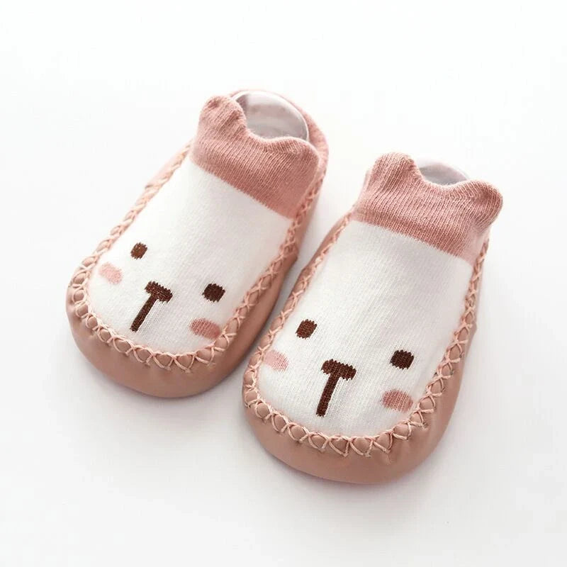 Baby Socks Slippers With Rubber Soles Girl Boy Infant Newborn Children Floor Socks Shoes Anti Slip Soft Sole Toddlers Indoor