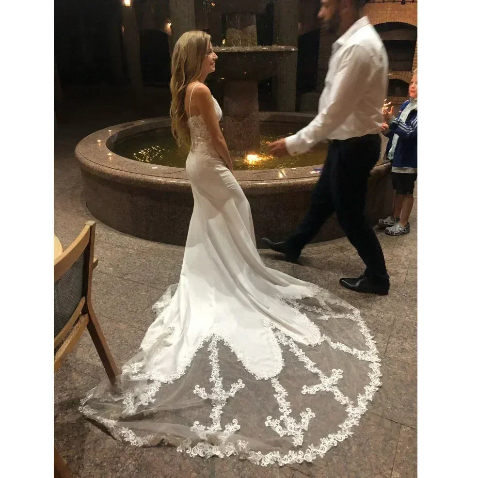 Mermaid Lace Wedding Dress Vestidos de novia Vintage Sweetheart Neck Bridal Gowns Sexy Backless Wedding Dresses
