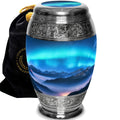 Aurora Borealis Cremation Urns for Human Ashes - Large Adult Funeral Urn