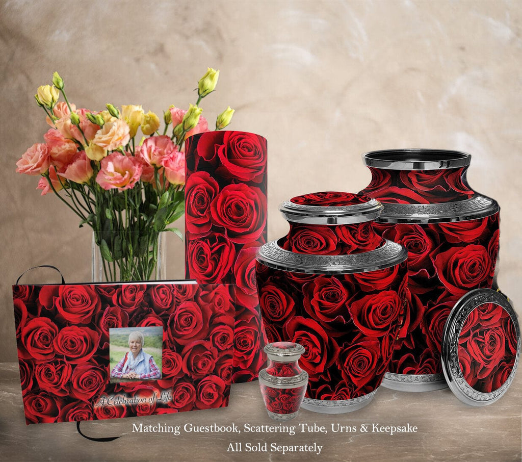Crimson Rose Keepsake Urns – Tiny, Small & Mini Keepsake Urns for Ashes | Cremation Keepsakes