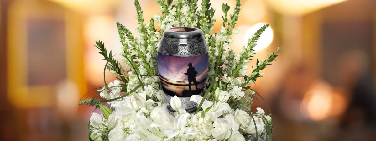 Gone Fishing Extra Large Urn or Companion Urn – Extra Large Urns for Human Ashes | XL Urn & XXL Urn