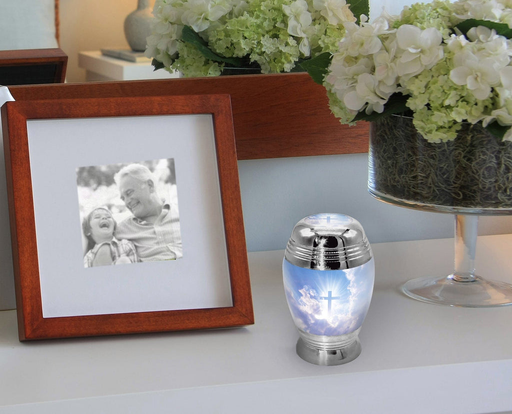 Heavenly Cross Extra Large Urn or Companion Urn – Extra Large Urns for Human Ashes | XL Urn & XXL Urn