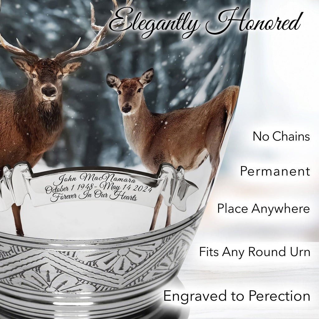 Divine Deer Extra Large Urn or Companion Urn – Extra Large Urns for Human Ashes | XL Urn & XXL Urn