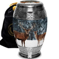 Divine Deer Extra Large Urn or Companion Urn – Extra Large Urns for Human Ashes | XL Urn & XXL Urn