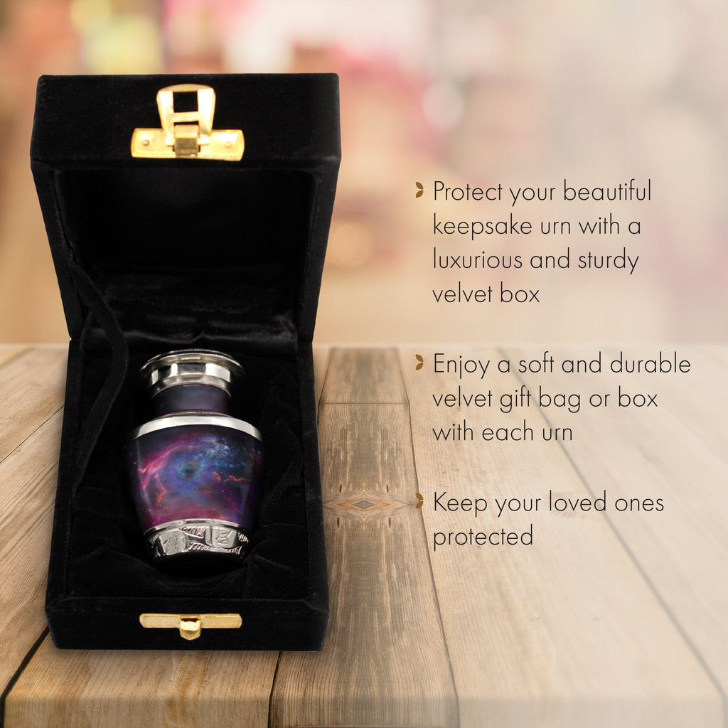 Interstellar Nebula Keepsake Urns – Tiny, Small & Mini Keepsake Urns for Ashes | Cremation Keepsakes