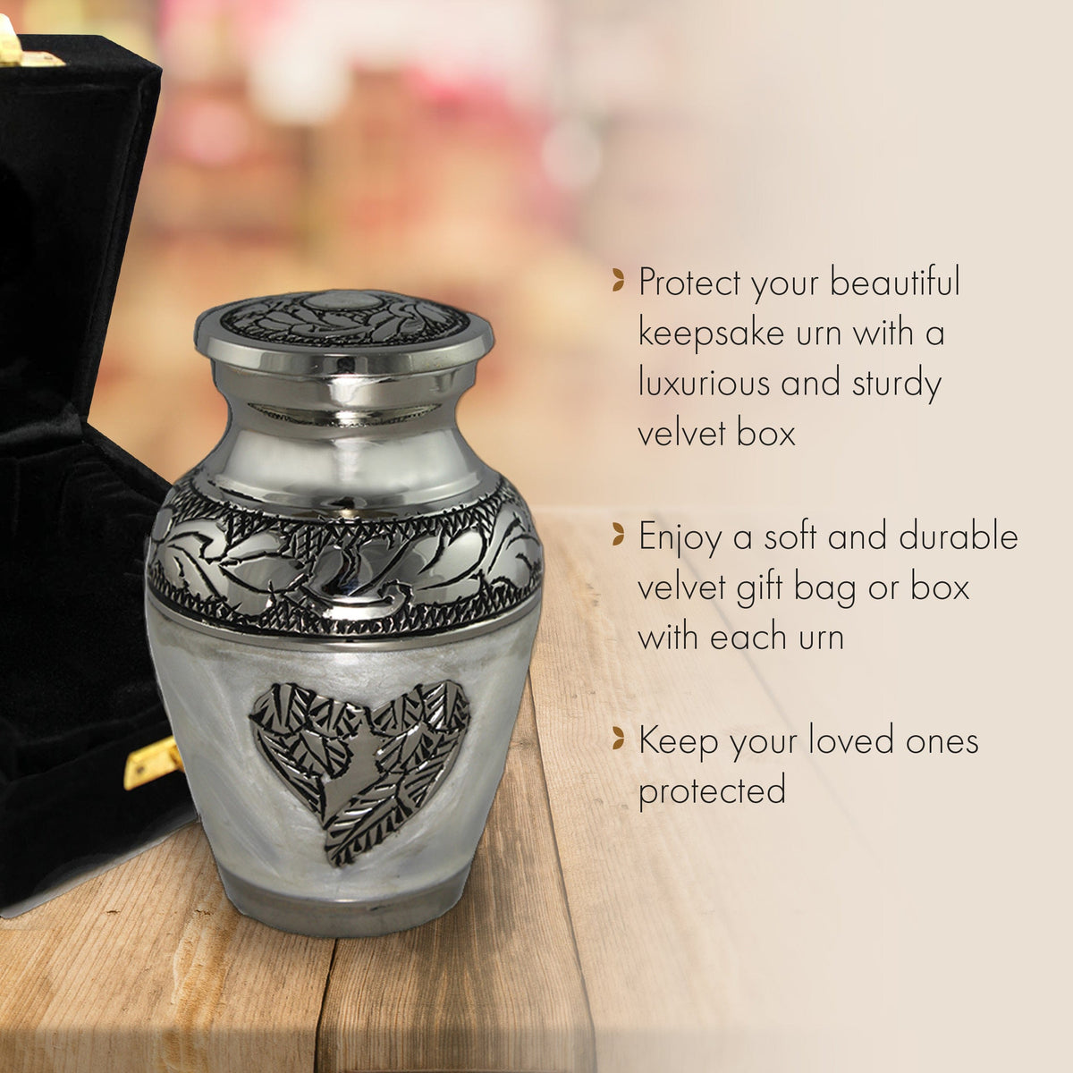 White Loving Angel Extra Large Urn or Companion Urn – Extra Large Urns for Human Ashes | XL Urn & XXL Urn