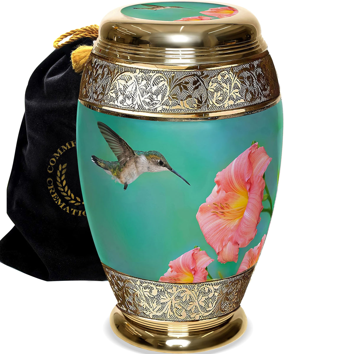 Hummingbird Extra Large Urn or Companion Urn – Extra Large Urns for Human Ashes | XL Urn & XXL Urn