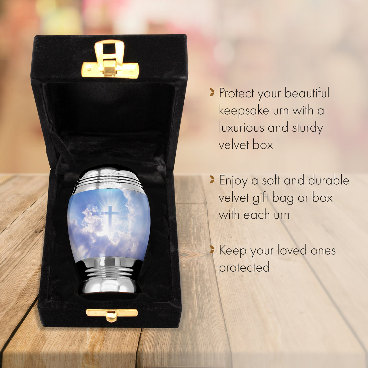 Heavenly Cross Extra Large Urn or Companion Urn – Extra Large Urns for Human Ashes | XL Urn & XXL Urn