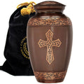 Bronze Cross Extra Large Urn or Companion Urn – Extra Large Urns for Human Ashes | XL Urn & XXL Urn
