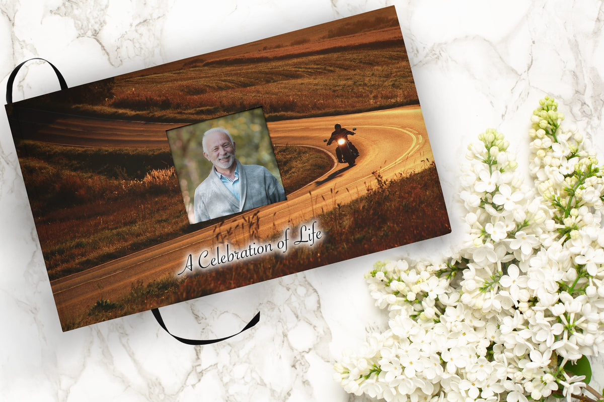 Highway to Heaven Motorcycle Cremation Urns for Human Ashes - Large Adult Funeral Urn