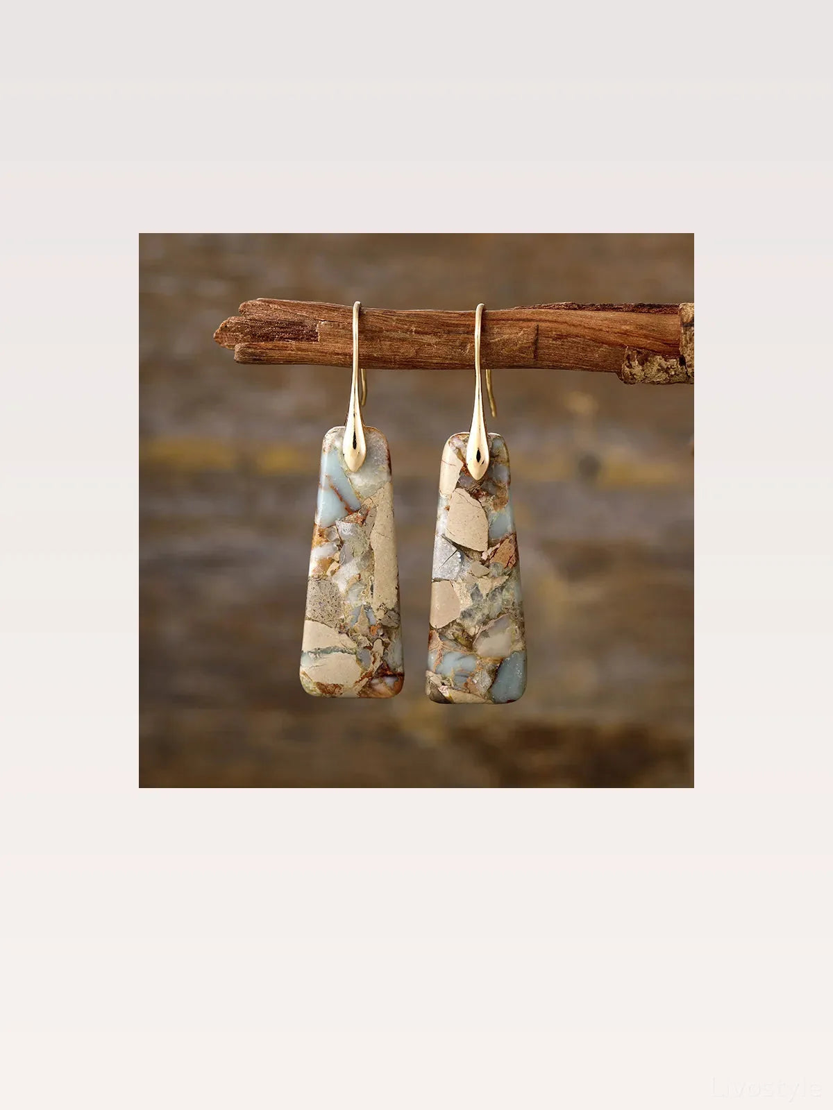 Copper Natural Stone Earrings