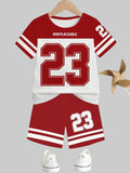 Boys 23 Number Graphic Tee and Shorts Set