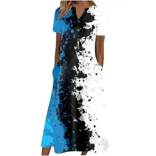 Women’s Summer Midi Dress – Casual, Light & Pocket-Ready
