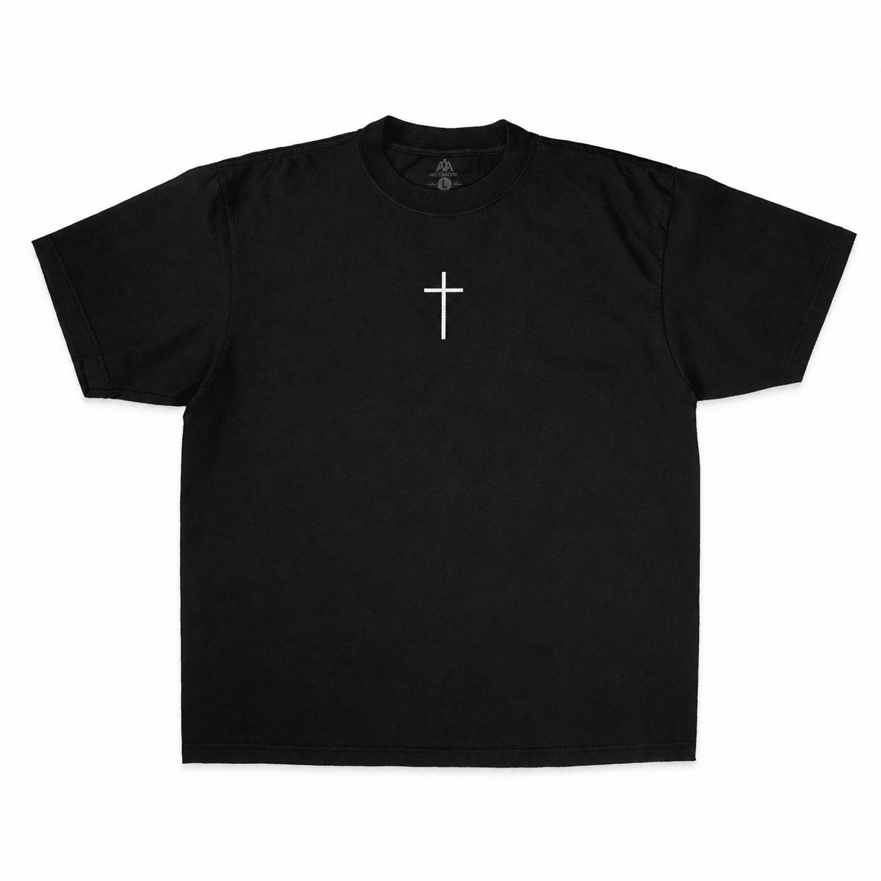 Jesus Saved My Life PUFF PRINT - Black