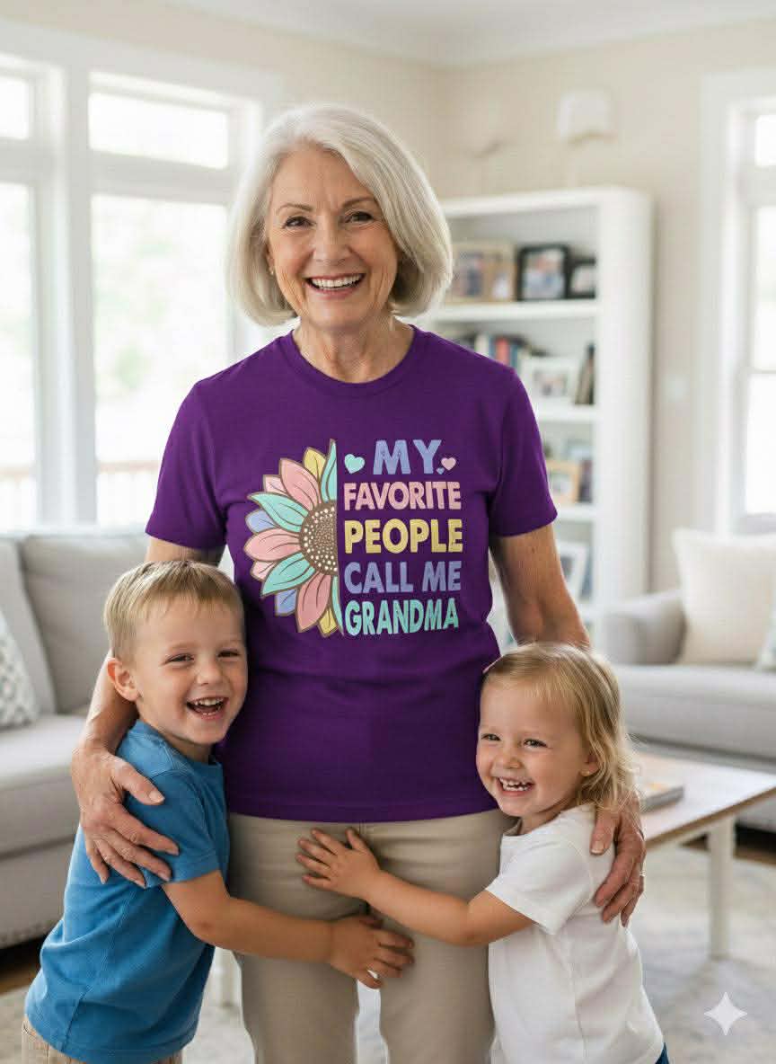 Women’s “My Favorite People Call Me Grandma” Tee