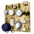 Kitchen Pegboard Organizer Kit Pots & Pans Rack - Pegboard With Hooks